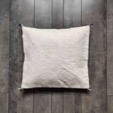 Coussin berbère noir et blanc kilim