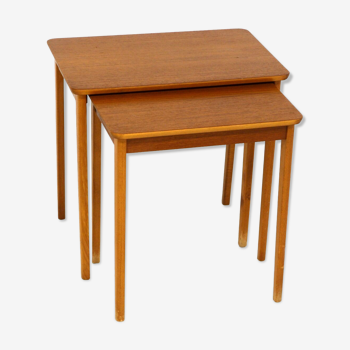 Set de 2 tables gigognes Suède 1950