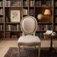 Lot de 6 chaises + 2 fauteuils médaillon style Louis XVI
