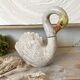 Italian ceramic swan, zoomorphic bottle