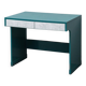 Vintage petrol green desk with drawers 1970s modernism