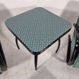 H 269 Lounge Chairs, table and poufs by Jindřich Halabala for Up Zavody, 1940s, Set of 5