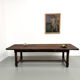 Brutalist farmhouse table in solid oak, 270 cm, 1920s.