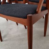 Set of four teak chairs, Danish design, 1970s, designer: Kai Kristiansen