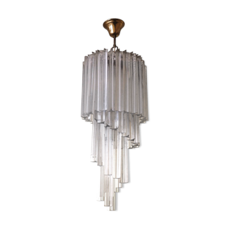 Venini crystal chandelier in Murano glass