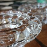 Duo of crystal candle holders - ARC France