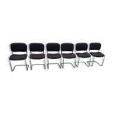 Set de 6 chaises cesca en tissu design Breuer