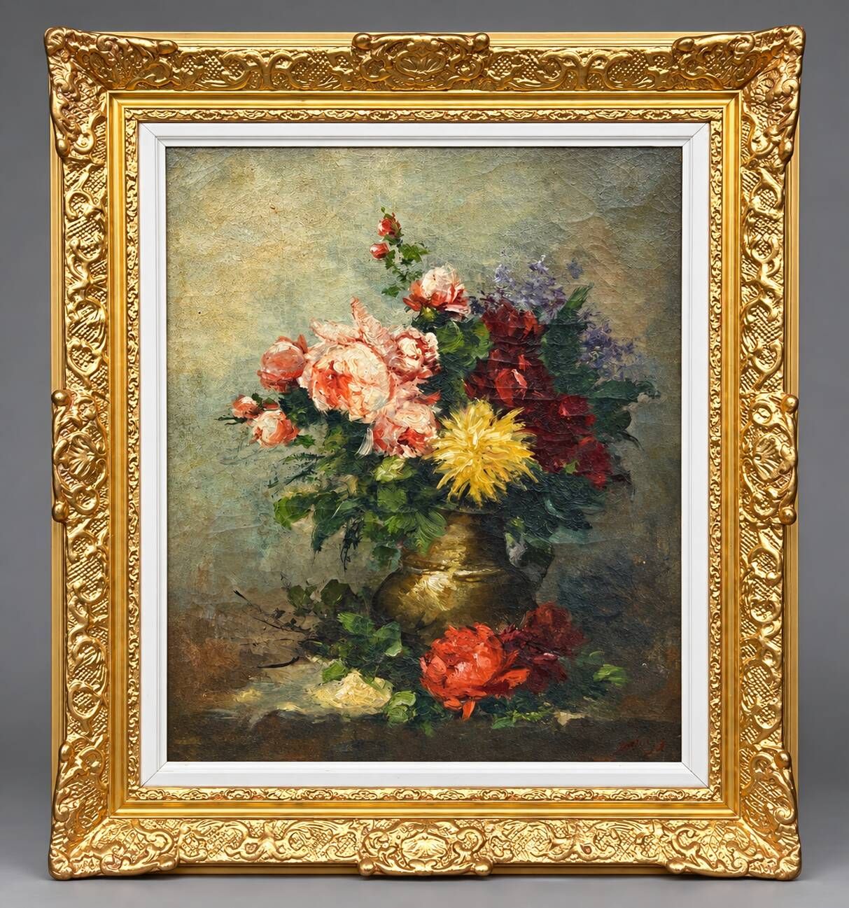 Julien Delvigne (1878–1947), "Still Life with Flowers."