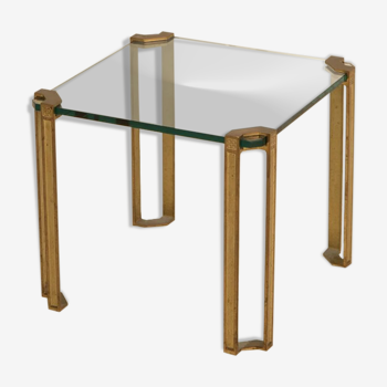 Table d'appoint en laiton par Peter Ghyczy 70's