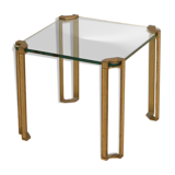 Table d'appoint en laiton par Peter Ghyczy 70's