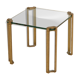 Brass side table by Peter Ghyczy 70's