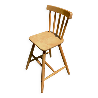 Chaise haute pour enfant en bois