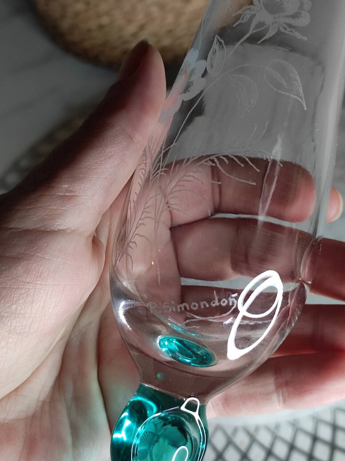 Glass bud vase