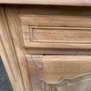 Louis-Philippe confiturier buffet from the 19th century, renovated in raw solid cherry wood.
