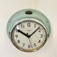 Vintage blue citizen navy wall clock, 1970s