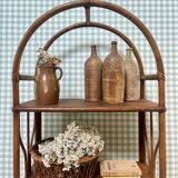 Rattan shelf on legs (refurbished)