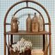 Rattan shelf on legs (refurbished)