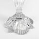 Pair of molded glass candle holders
