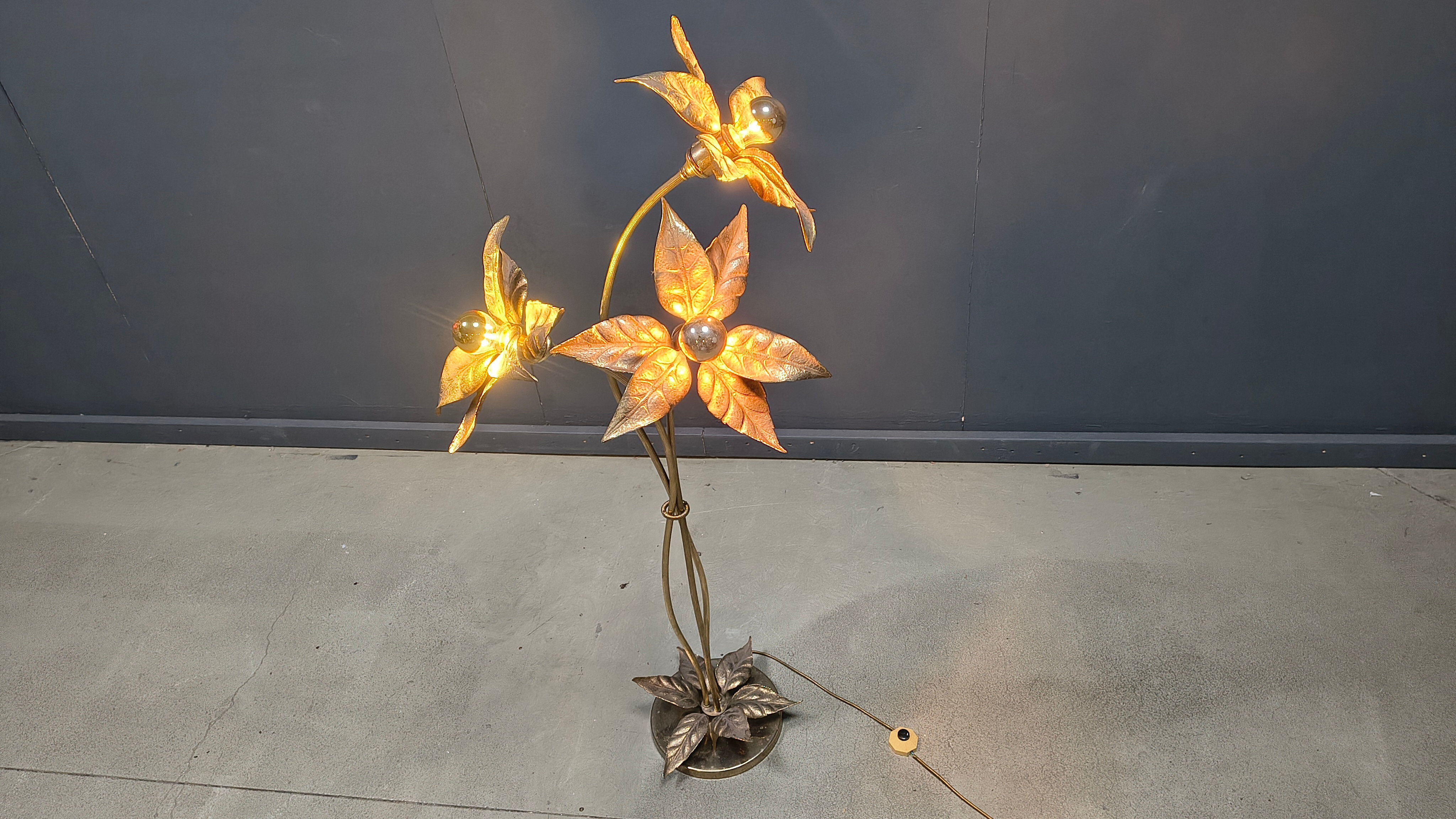Willy Daro flower floor lamp, 1970s