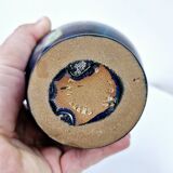 Pichet vase vintage en grès flammé de rambervillers vosges