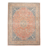 Rare Tapis Persan Ancien, Chef-d’œuvre Fait Main en Laine Naturelle