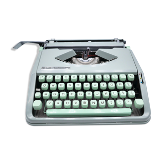 Hermes baby typewriter green lime tree revised new ribbon 1965