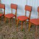 Suite de chaises vintage années 50