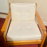 Scandinavian leather armchairs