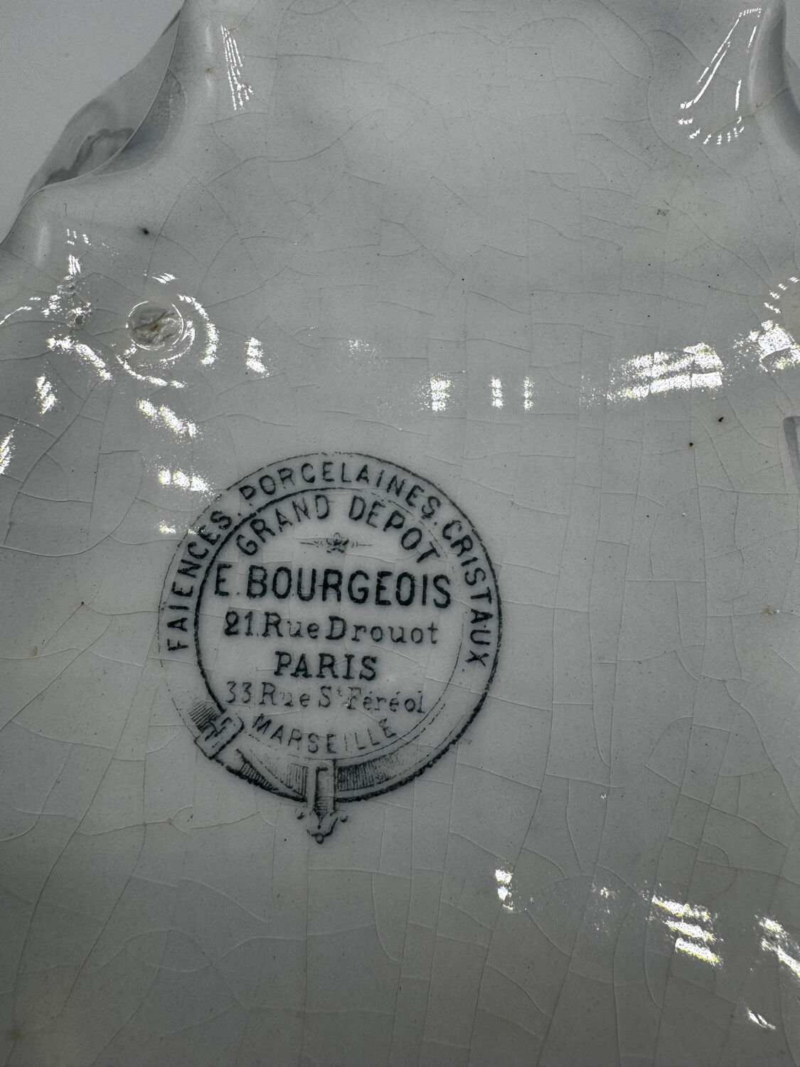 Légumier ancien  Émile Bourgeois Paris