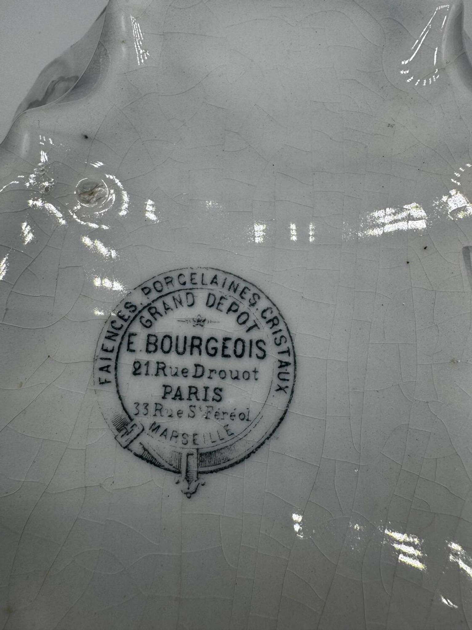 Légumier ancien  Émile Bourgeois Paris
