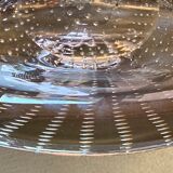 Flared cup in bubbled Murano crystal