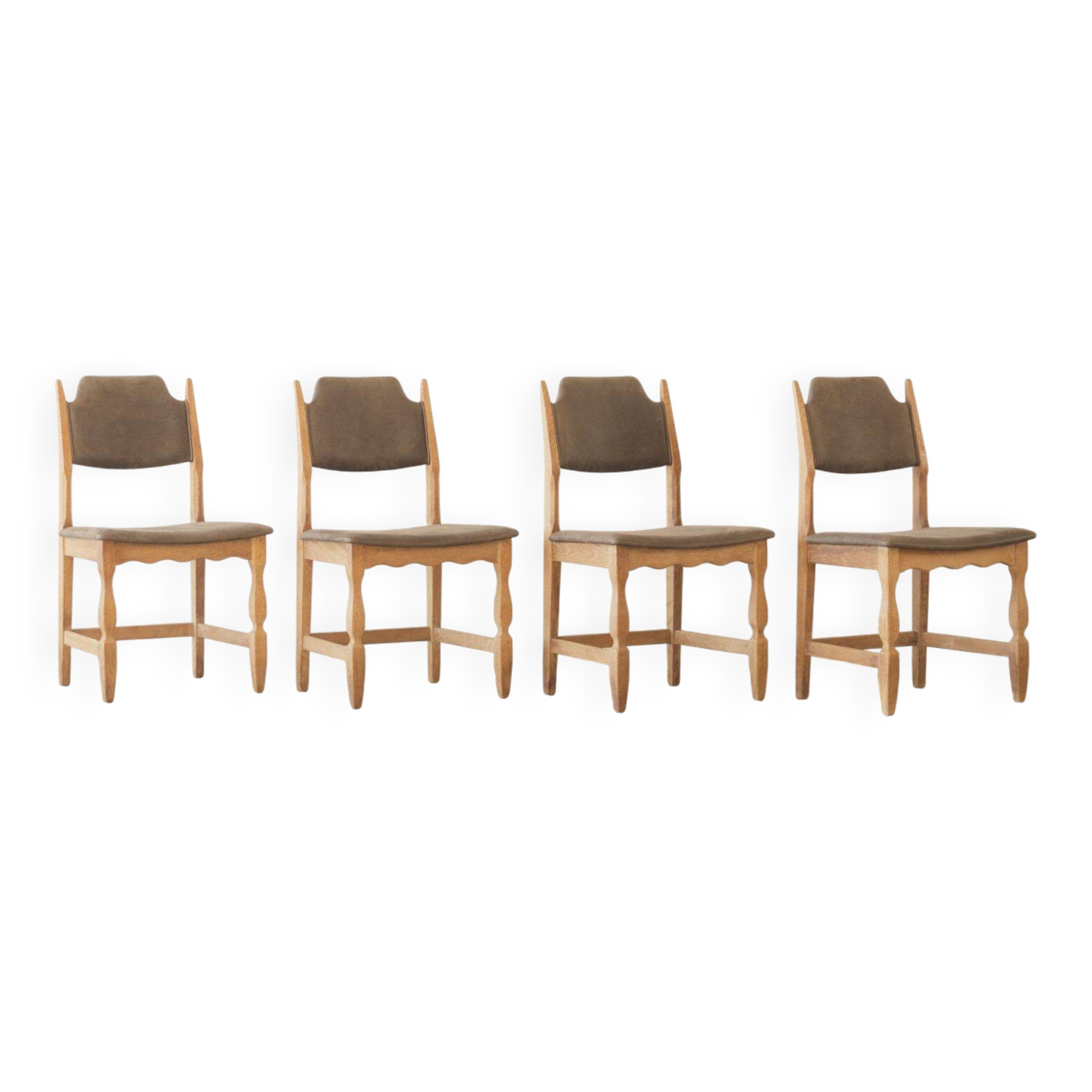 Henning Kjærnulf Razor Blade, dining chair (set of four)