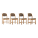Henning Kjærnulf Razor Blade, dining chair (set of four)