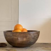 Wooden salad bowl