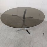 Vintage chrome dining table, 1970s