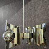 Vintage ceiling light with 4 lights, space age design.