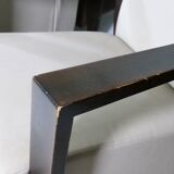 Franz Fertig Dresden leather armchair design, set of 5, 1960s