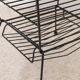 Vintage pedestal table in leather and metal 1960