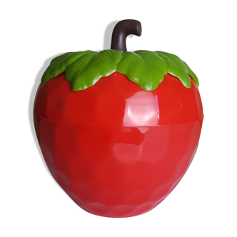 Seau à glace fraise en plastique vintage Haribo