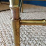 "bamboo" sofa end made of brass