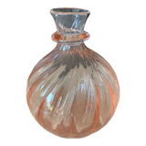 Pink glass decanter