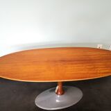 Czech vintage coffee table, wood and metal