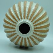 Coloquinte vase in recoiking by Jacques Breugnot