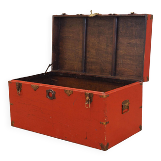 Red chest, Scandinavian design, 1950s