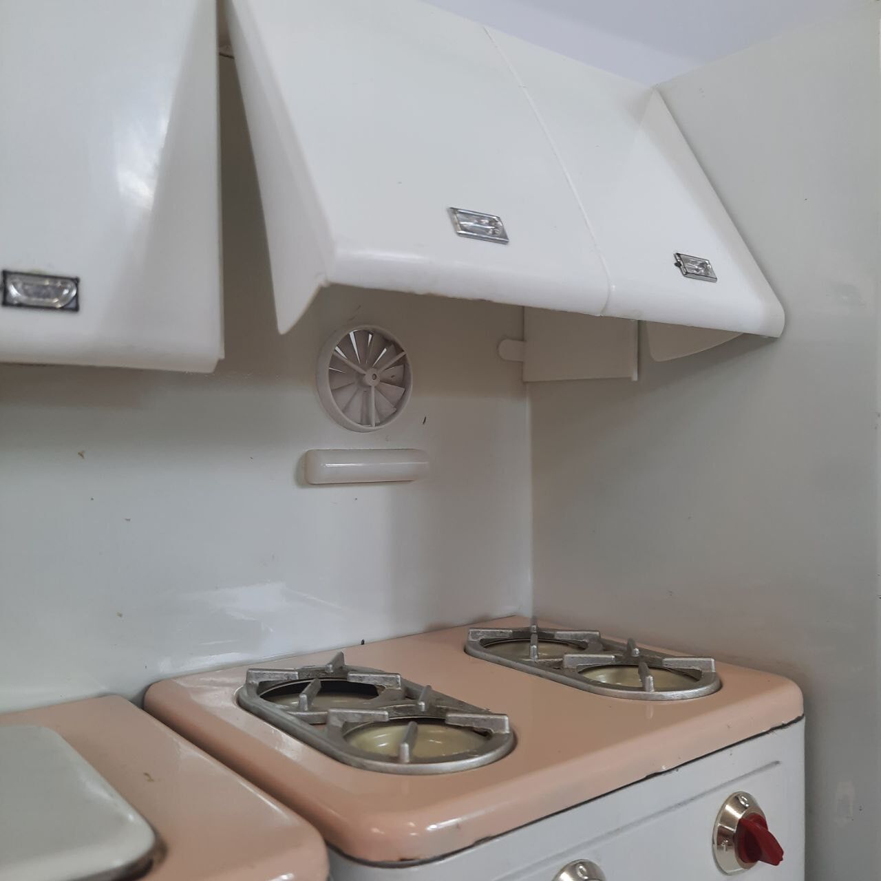 Miniature vintage toy kitchen