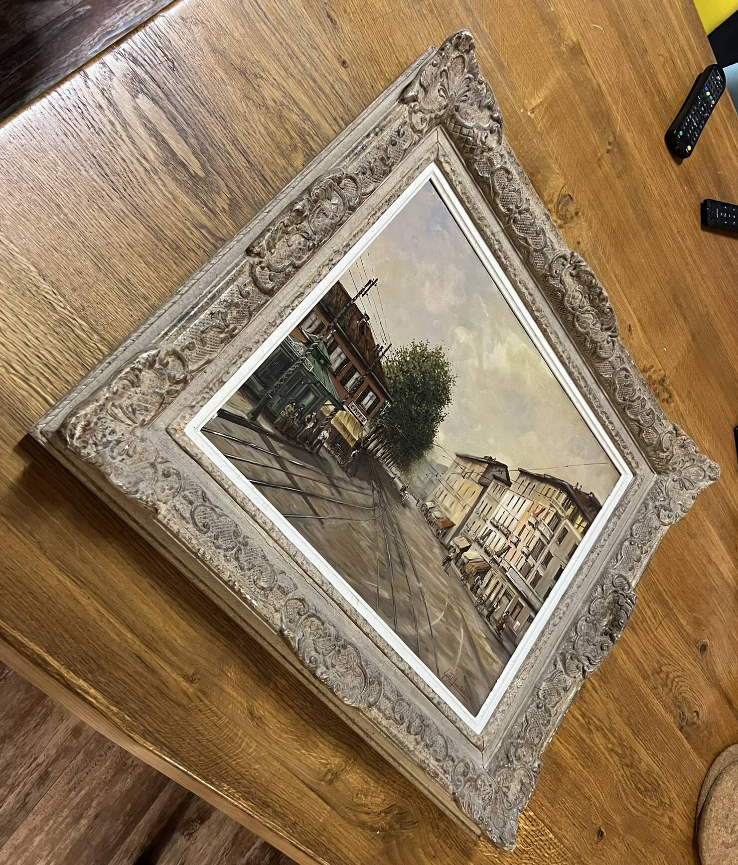 Italian School of the 20th century: Oil on canvas by Enrico Gatti signed, located and dated