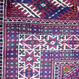 Large Semi Antique Turkmen Rug Bukhara Yomouth 370 × 224 Cm - Handmade