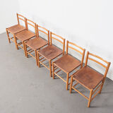 Ate van Apeldoorn Set of 6 Dining Chairs for Houtwerk Hattem 1960s
