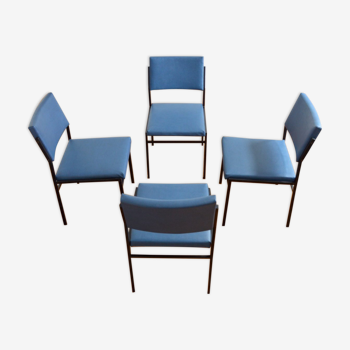 Suite of 4 chairs by Gijs Van Der Sluis 1950s