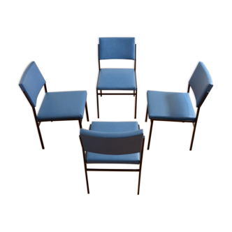 Suite of 4 chairs by Gijs Van Der Sluis 1950s